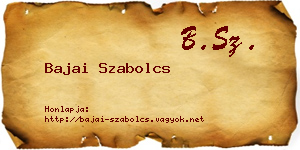 Bajai Szabolcs névjegykártya